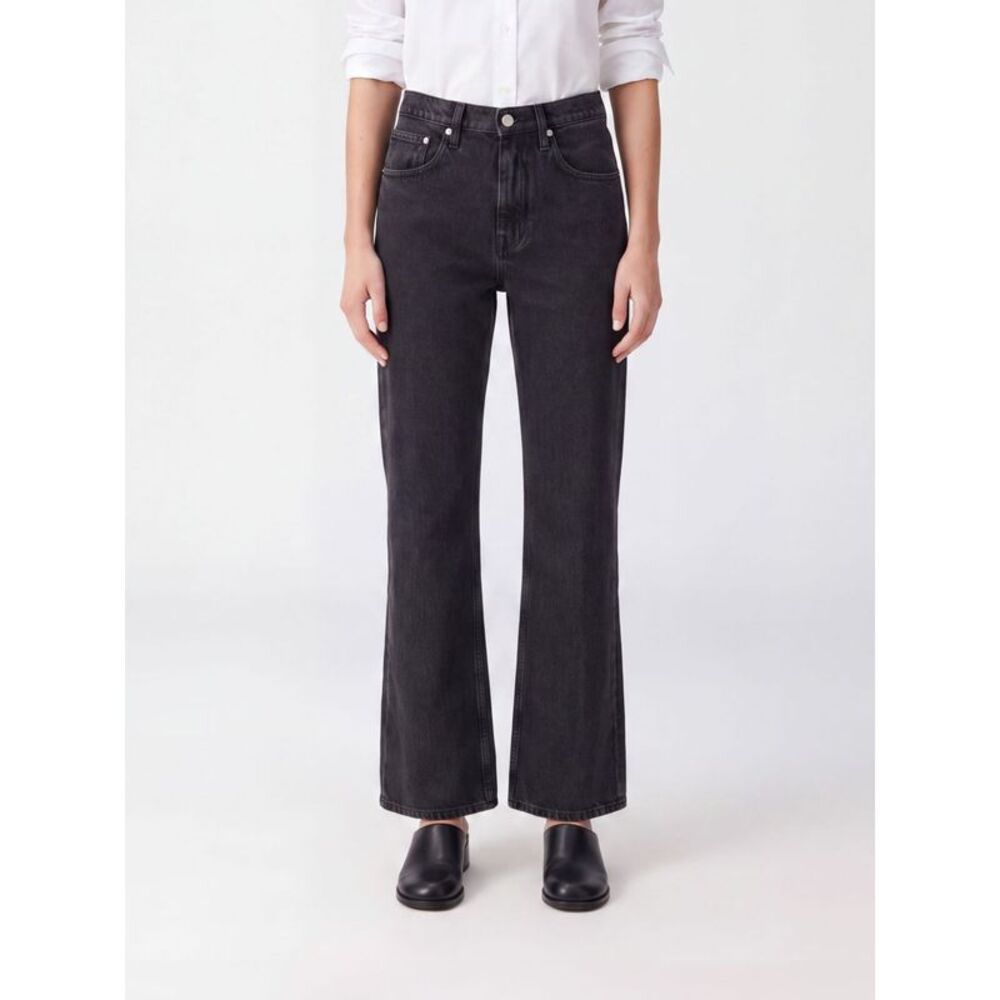 Jil Sander Women Jil Sander Mid-Rise Flared Jeans In Cotton Denim With Zip Fly